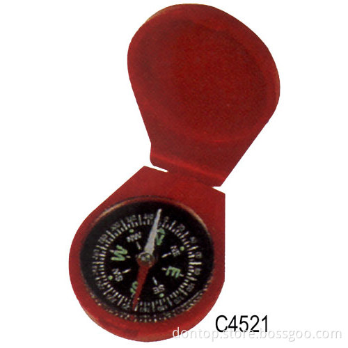 Red Protable Pocket Compass (C4521)